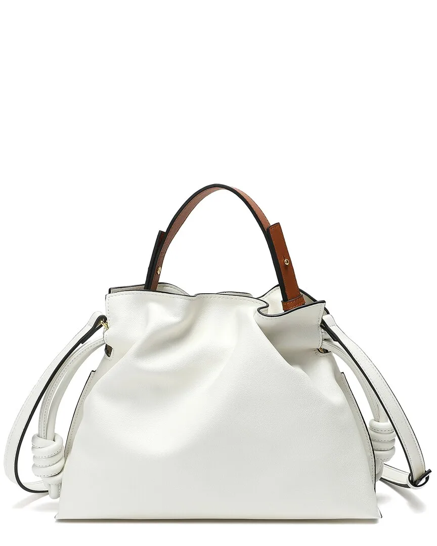 Woven Leather Top-Handle Crossbody by Tiffany & Fred Paris