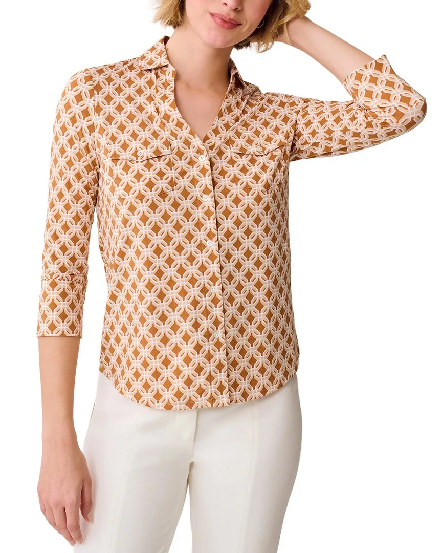 Brynn Linen-Blend Top by J.McLaughlin