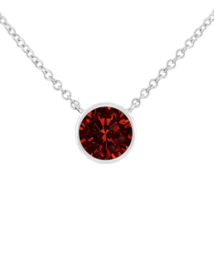 Colorful Gemstones Silver 0.24 ct. tw. Lab-Grown Ruby Pendant Necklace by Haus of Brilliance