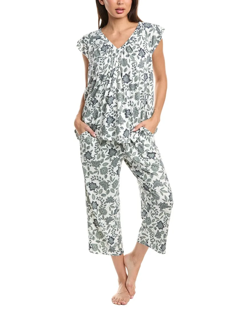 2Pc Cropped Pajama Set by Ellen Tracy