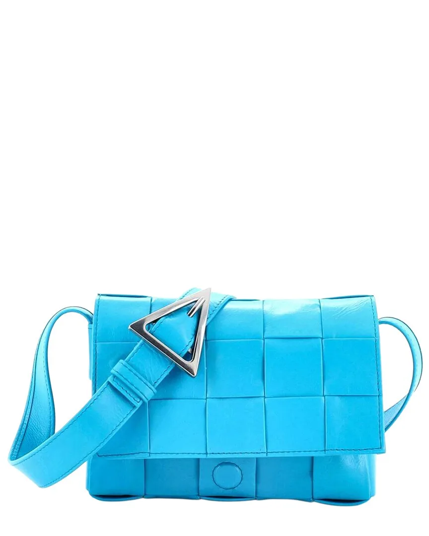 Cassette Crossbody Bag Maxi Intrecciato Leather Small (authentic Pre-Loved) by Bottega Veneta