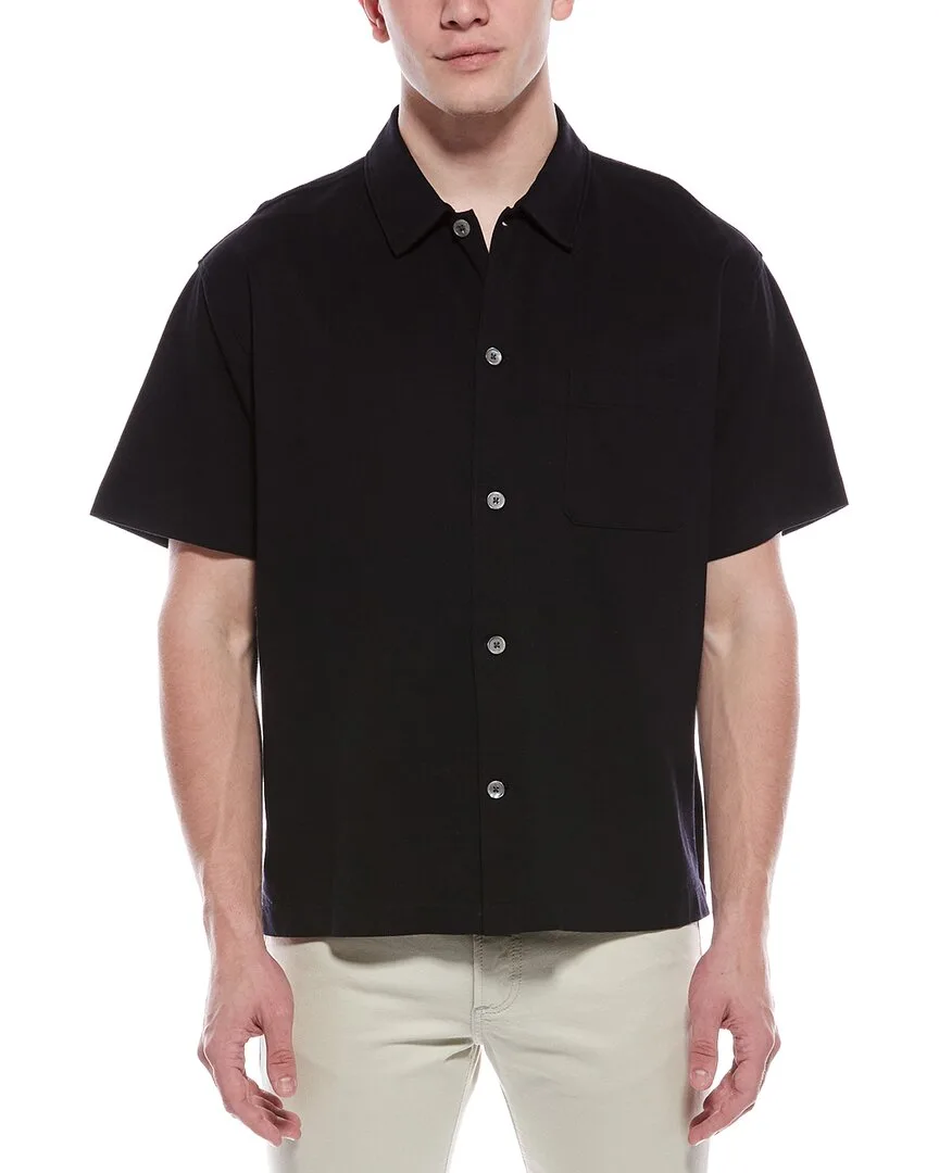 Light Pique Button Polo Shirt by FRAME