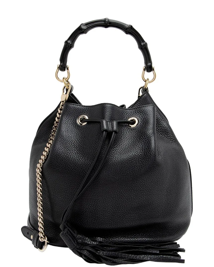 Black Bamboo & Leather Miss Bamboo Bucket Bag (authentic Pre-Loved) by Gucci