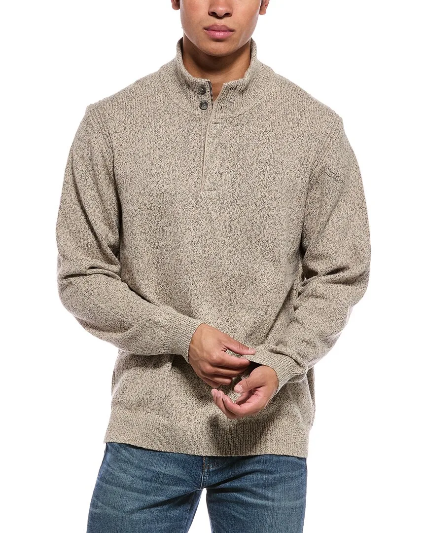 Mixy Quarter Zip Mock Neck Sweater by Weatherproof Vintage