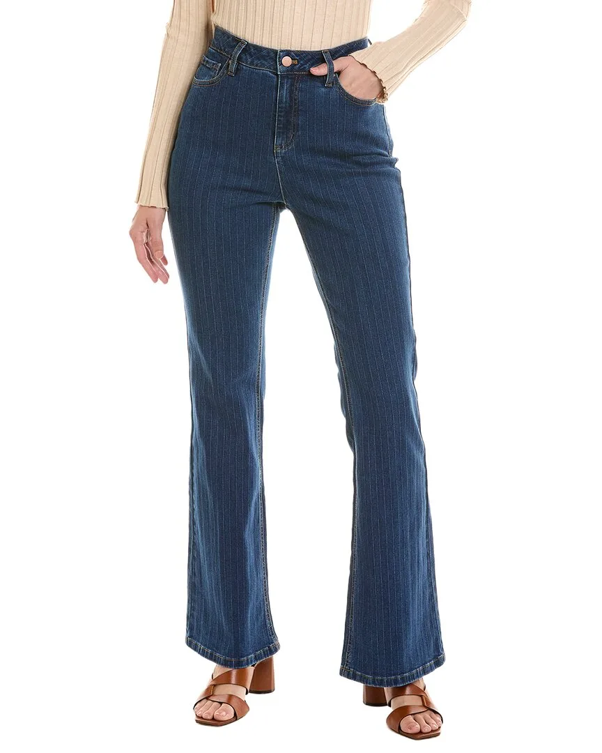 Slimboot Woven Stripe Jean by Jones New York