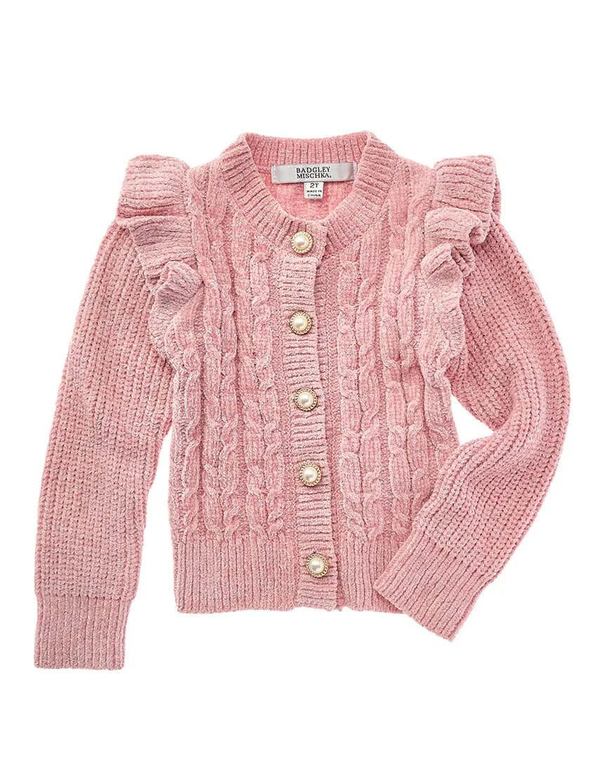 Chenille & Metallic Yarns Cardigan by Badgley Mischka