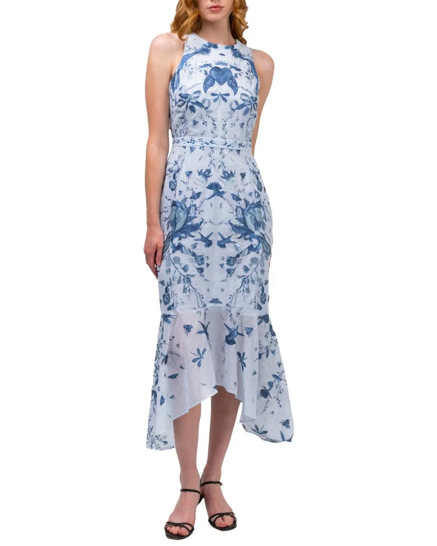 Threadwork Voile Handkerchief Dress by Marchesa