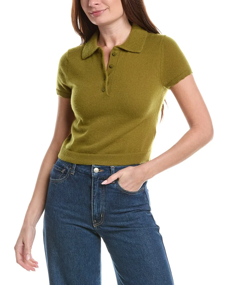Twila Cashmere Polo Shirt by Simkhai