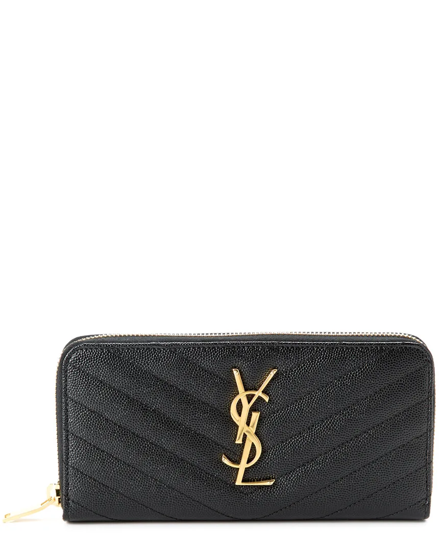 Monogram Matelasse Leather Zip Around Wallet