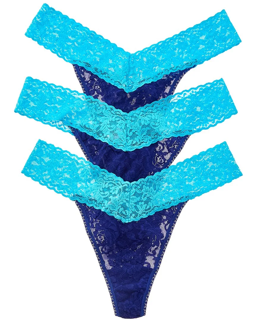 3Pk Colorplay Thong by Hanky Panky