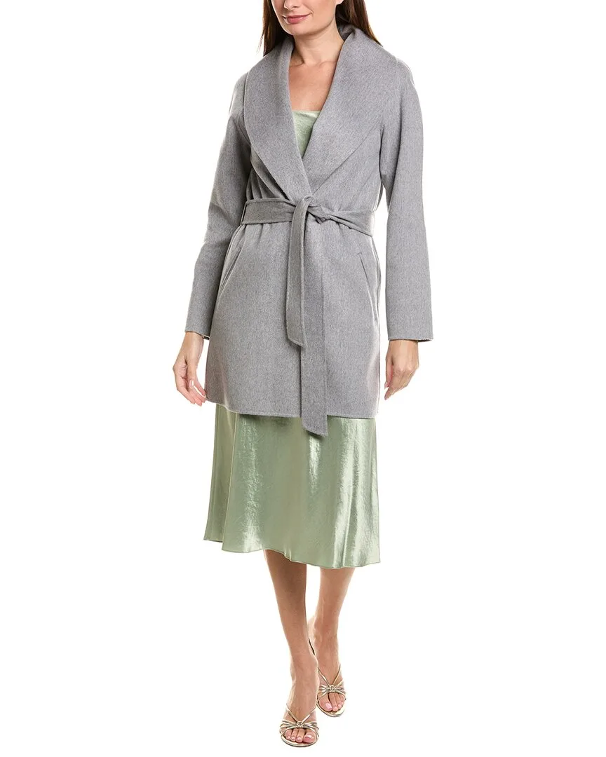 Doubleface Unlined Wool & Cashmere-Blend Coat by Sofia Cashmere