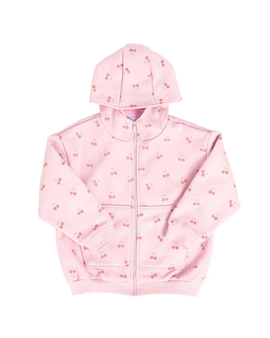 Cherry Sweet Zip-Up Hoodie by Bums & Roses