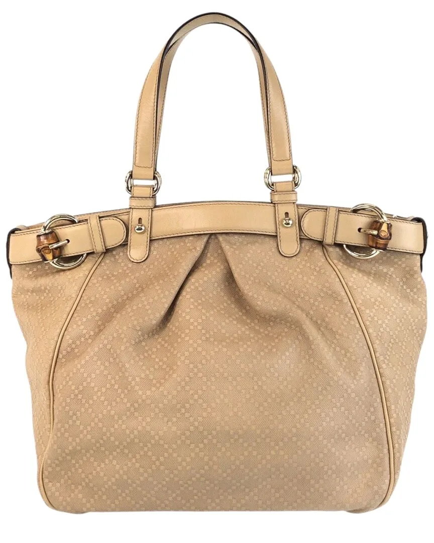 Bamboo Diamante Tote (authentic Pre-Loved) by Gucci