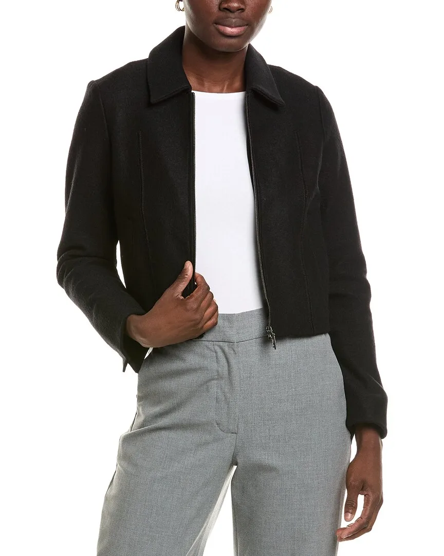 Solid Wool Jacket by Marc Cain