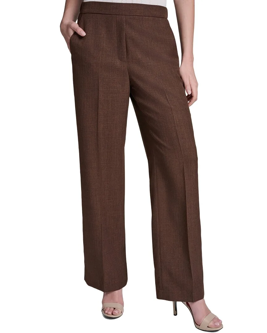 Wide Leg Ruched Pull-On Pant by Halston