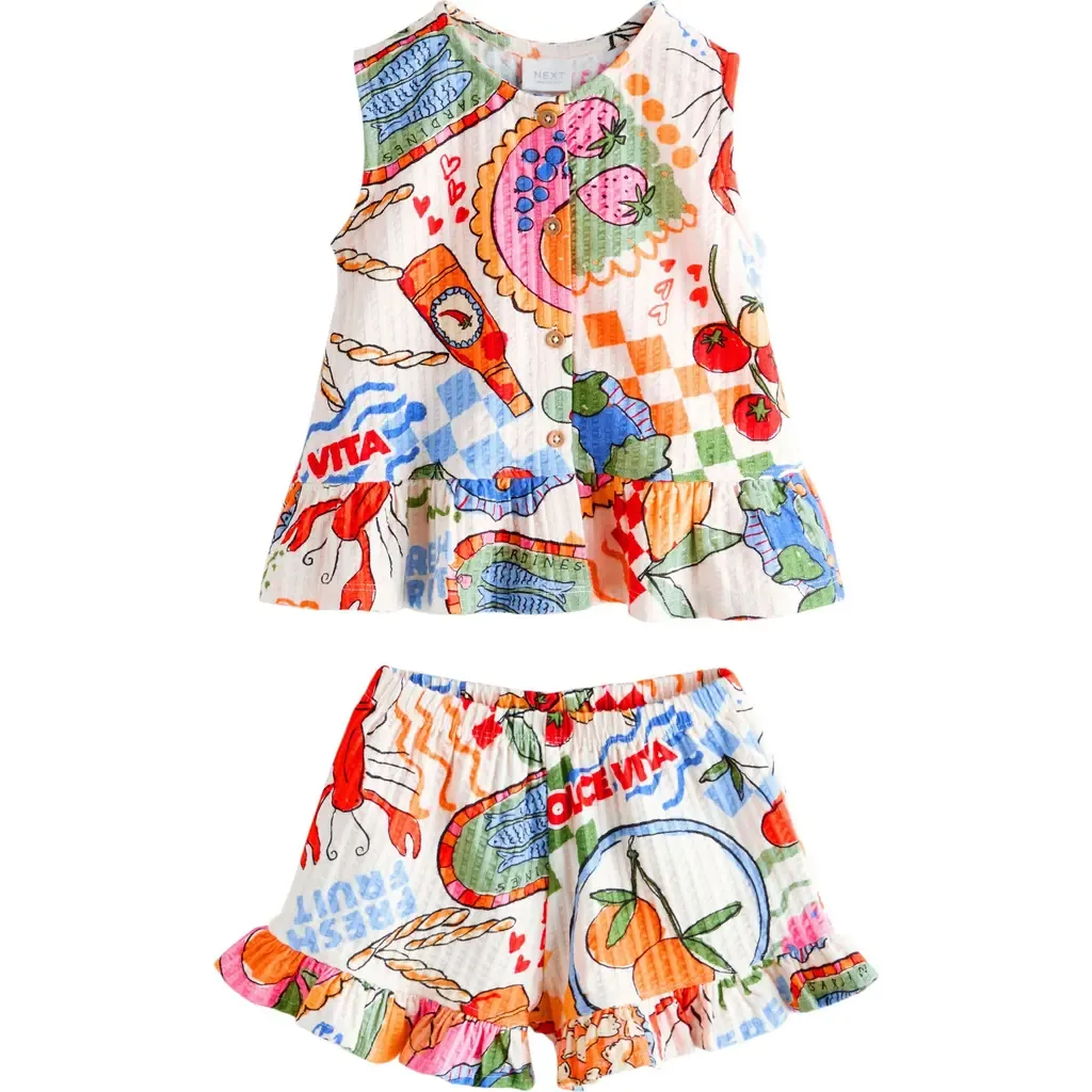 Rib Top & Shorts Set by NEXT