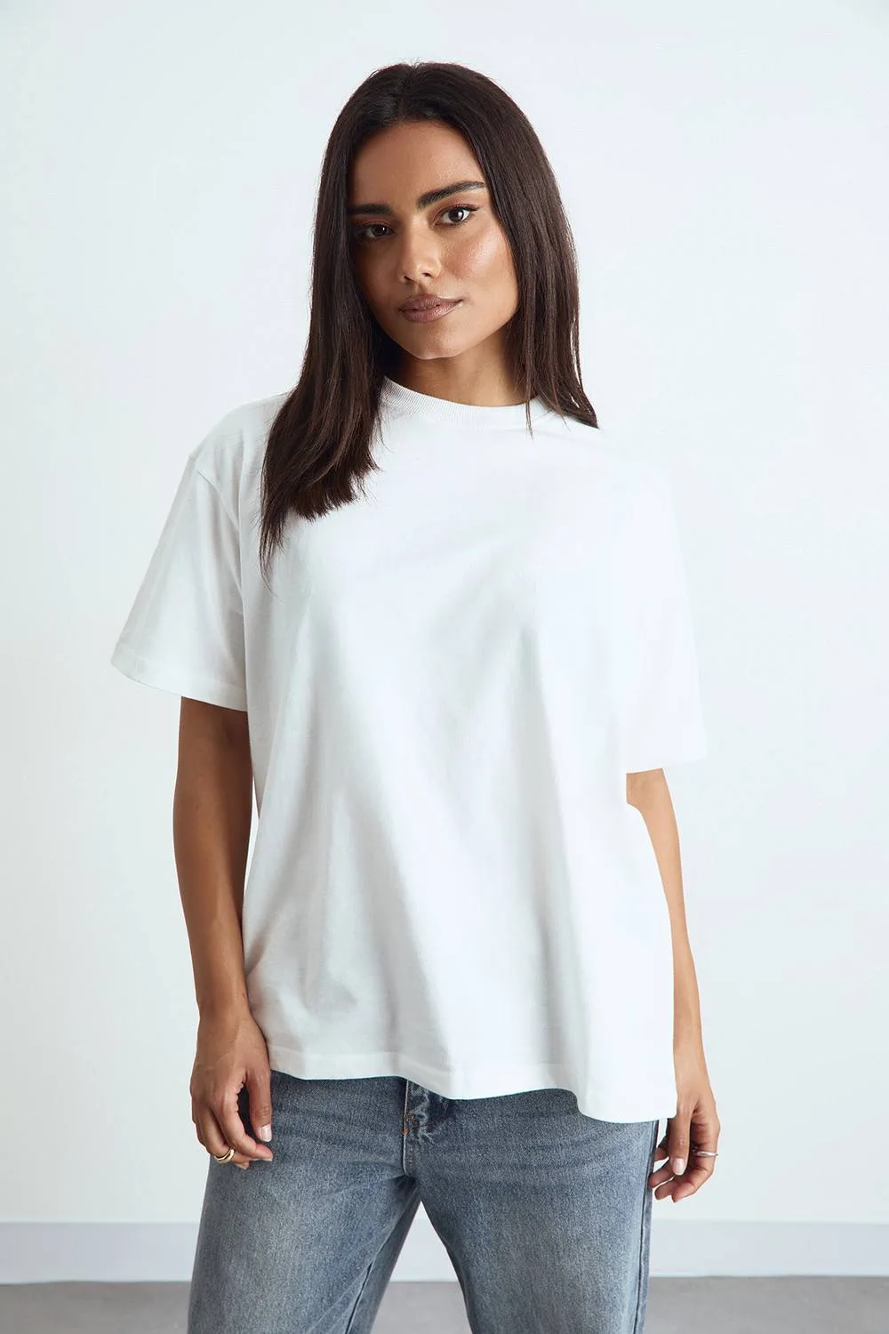 Basic Oversized Short Sleeve T-Shirt by boohoo