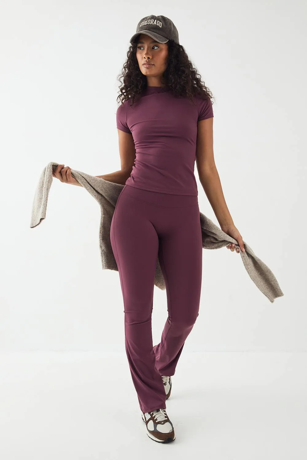 High Waist Sculpt Yoga Flared Legging Pants by Dsgn Studio
