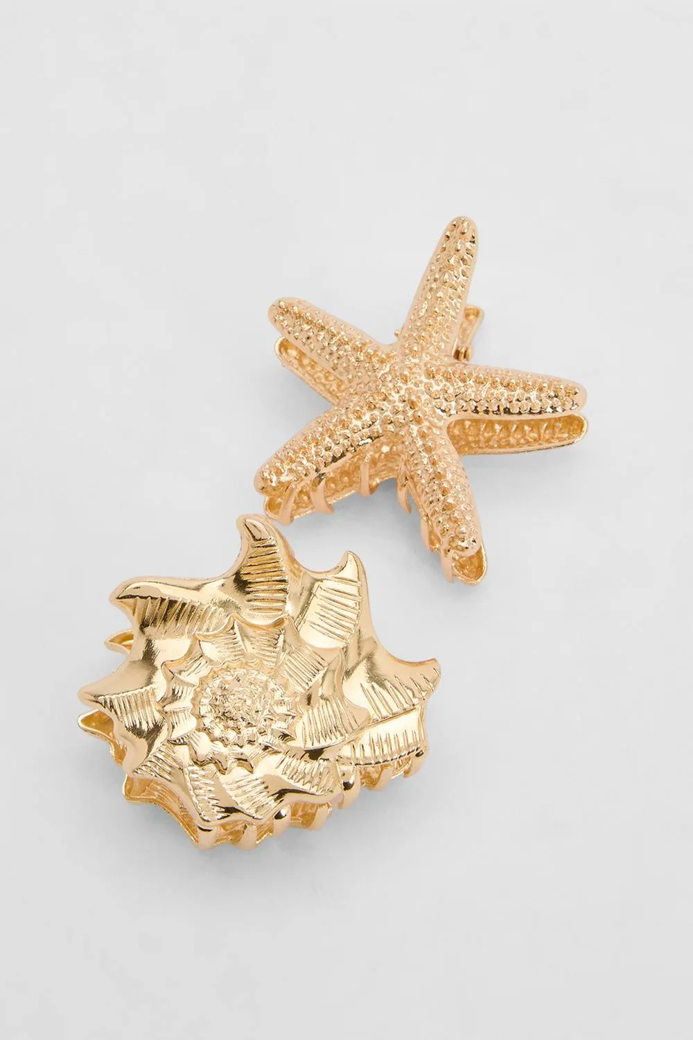 Ocean Shell Hair Claw Clips 2 Pack by boohoo