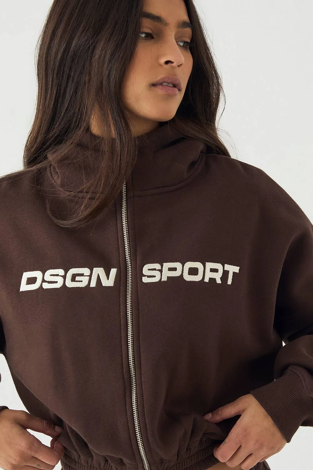 DSGN Studio Sport Boxy Zip Through Hooded Tracksuit by Dsgn Studio