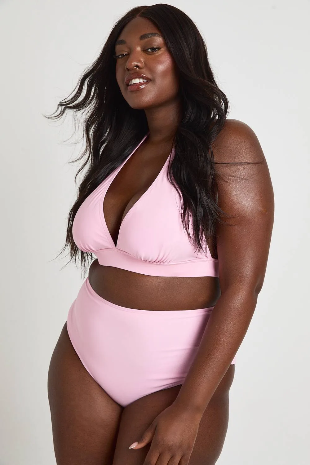 Essentials Plunge Halterneck Bikini Top