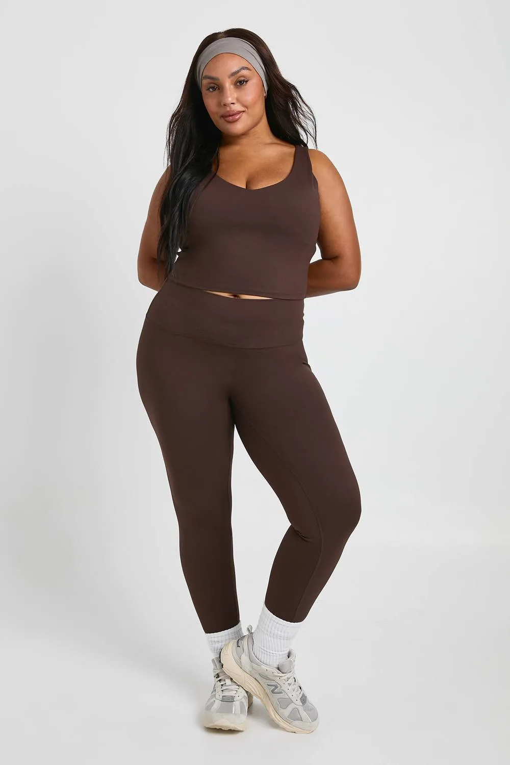 Super Soft Sculpt Seam Detail Legging Pants by boohoo