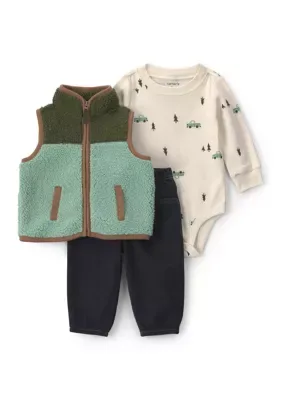 3-Piece Vest Set by Carter's