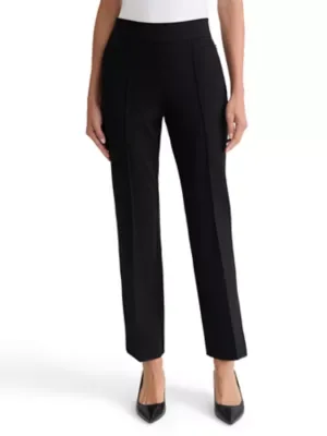 Pull on Boot Leg Pants with Invisible Zipper Pockets by Kasper