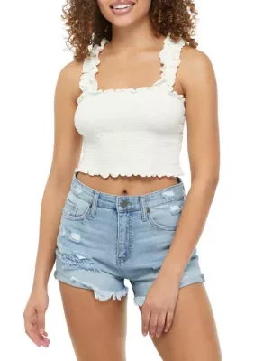 Ruffle Smocked Tank Top by True Craft