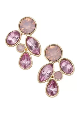 Gold Tone Stud Earrings by Belk
