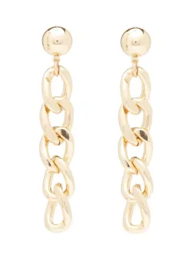 Tone Linear Chain Earrings by Crown & Ivy