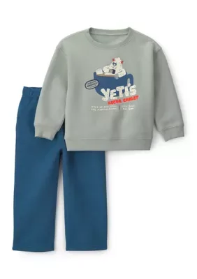 Long Sleeve Graphic Shirt and Pants Set by Carter's