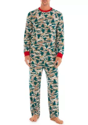 Christmas Camo Pajama Set