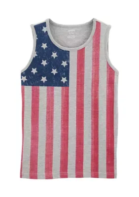 Flag Printed Sleeveless T-Shirt by Carter's