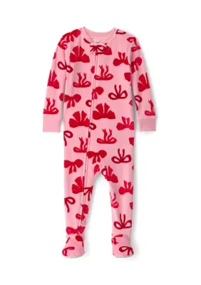 Dreamplush Bow Print Bodysuit by Carter's