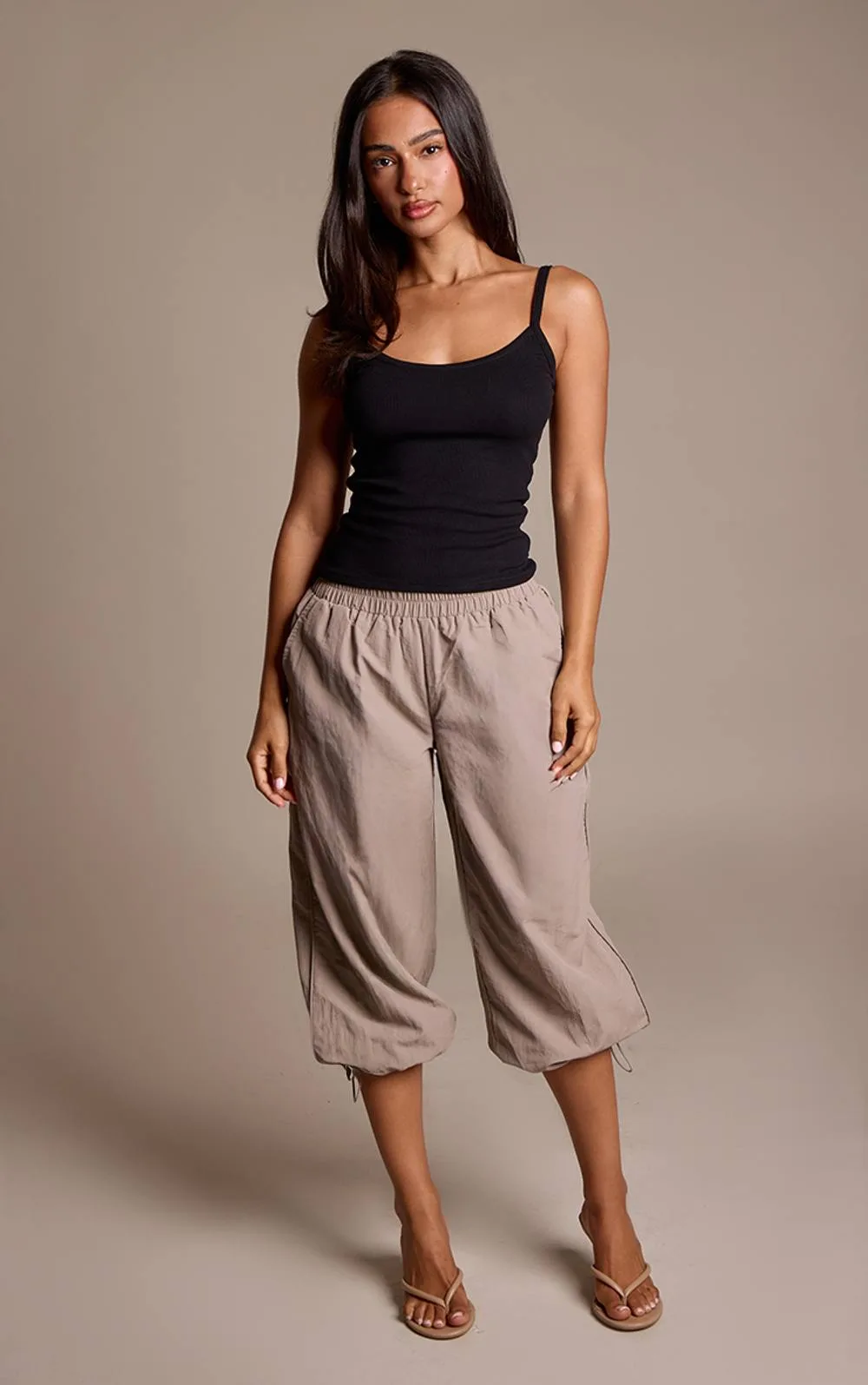 Contrast Side Piping Cropped Track Pants by PrettyLittleThing