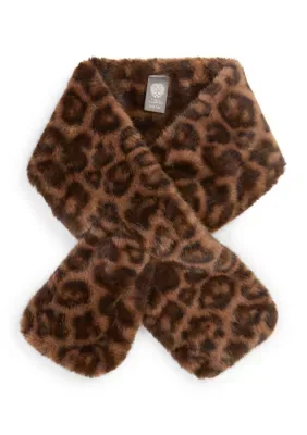 Leopard Print Faux Fur Muffler by Vince Camuto