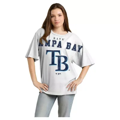 MLB Fanatics Tampa Bay Rays Relaxed Big Text T-Shirt by Fanatics