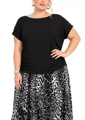 Tecno Crepe Dolman Side Ruched by Coin1804