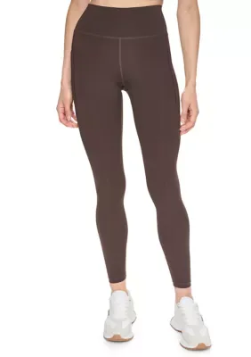 High Waist 7/8 Printed Fitness Tights with Pockets by DKNY