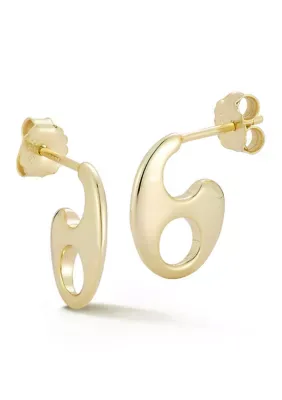 Sterling Silver Mariner Link Drop Earrings by Sphera Milano