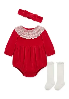 Lace Bubble Set by Little Me