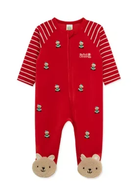 Santa Bear Bodysuit by Little Me