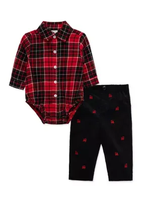 Bodysuit and Pants Set by Little Me