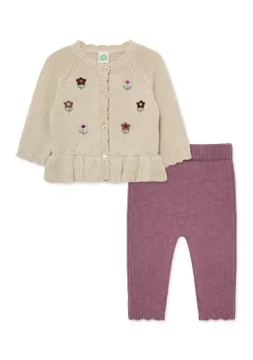 Flower Sweater Set by Little Me