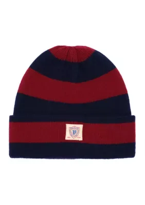 Rugby Stripe Beanie by Polo Ralph Lauren