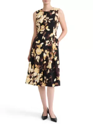 Princess Seam Box Pleat Dress by Kasper