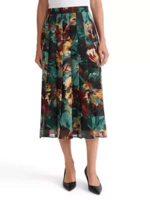 Pull on Front Pleated Skirt by Kasper