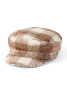 Plaid Conductor Cap by Vince Camuto