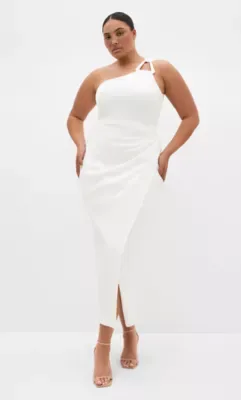 Jayne One Shoulder Maxi Dress by City Chic